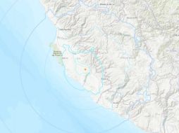 El epicentro se localizó en el mar, a 68 kilómetros al suroeste del municipio de Palpa, en la región de Ica. ESPECIAL/USGS