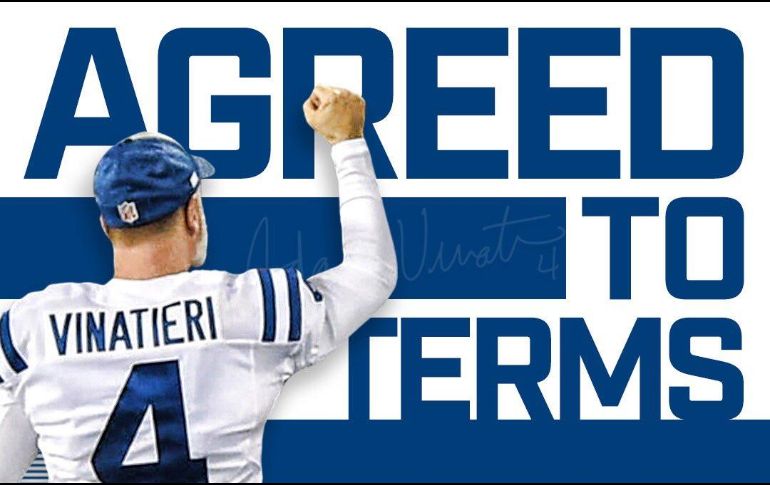 Vinatieri se convertirá en el segundo jugador con más partidos en la historia de la NFL. TWITTER/@Colts