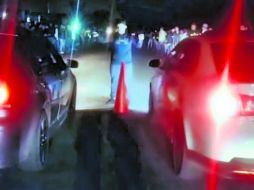 Conductores toman calles de Zapopan y las convierten en pistas de arrancones