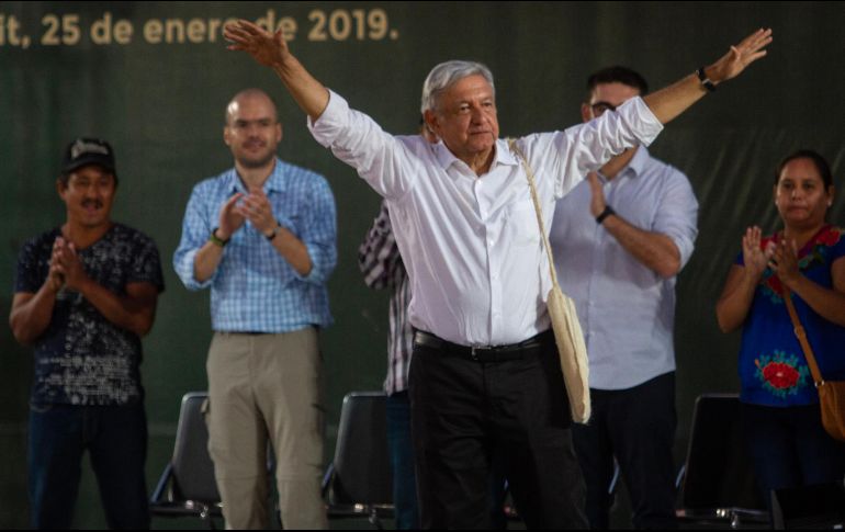 López Obrador destacs los beneficios que su gobierno ha emprendido en la población. NTX/ J. Espinosa