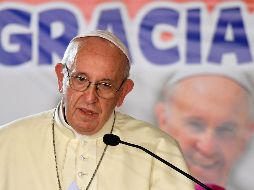 Francisco se pronunció sobre la situación que atraviesa Venezuela al término de su viaje por Panamá. EFE / E. Ferrari