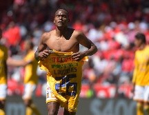 Quiñones, ex jugador de Toluca, celebra tras anotar el tanto que decidió el partido. MEXSPORT/A. Macías
