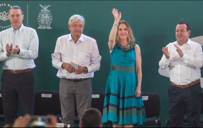 El Presidente estuvo acompañado de su esposa Beatriz Gutiérrez Müller. NTX / J. Espinosa