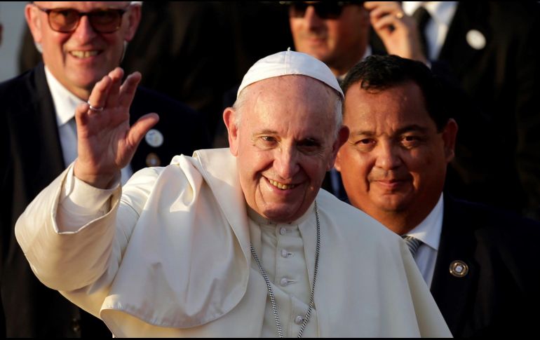 El Papa terminó este domingo con su gira por Panamá. EFE / R. Sura