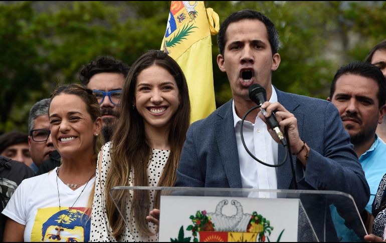 Trump reconoció esta semana como gobernante legítimo de Venezuela al jefe de la Asamblea Nacional, Juan Guaidó, quien se autoproclamó como presidente interino. AFP/F. Parra