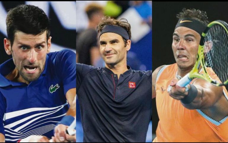 Djokovic es el actual campeón del Abierto de Australia; Federer fue vencido en octavos de final y Nadal pedió la final contra Djokovic en Australia. ESPECIAL