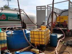 El Ministerio Público Federal informó que catearon un inmueble en el municipio de Tuxpan, Jalisco, donde aseguraron hidrocarburo. NOTIMEX