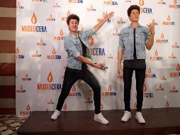 Juanpa Zurita devela su escultura de cera en el Museo de Cera en la capital del país. SUN / L. Cortés