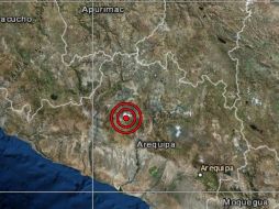 El epicentro se registró 14 kilómetros al noroeste de Viraco, en la provincia de Castilla. ESPECIAL/IGP