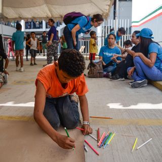 La Unicef reconoce la labor de México y de Guatemala con niños migrantes
