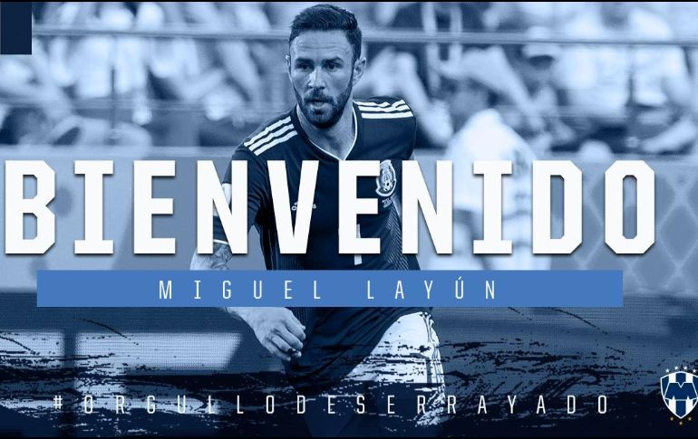 El Monterrey publicó un comunicado donde informan la incorporación del jugador a partir del torneo Clausura 2019 que ya está en curso. TWITTER / @Rayados