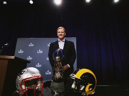 En su tradicional comparecencia ante los medios antes de cada Super Bowl, Roger Goodell habló de distintos temas concernientes a la Liga. AP / D. Phillip
