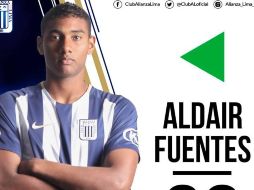 Aldair Fuentes tiene 20 años de edad y solamente ha jugado en el Club Alianza de Lima en su natal Perú. FACEBOOK / Club Alianza Lima