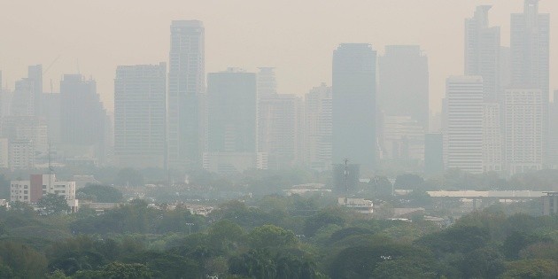 Nube t&oacute;xica envuelve a Bangkok