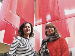Kenya Rodríguez y Victoria Jáuregui hablan sobre la exposición “Campamento”. EL INFORMADOR/A. Camacho