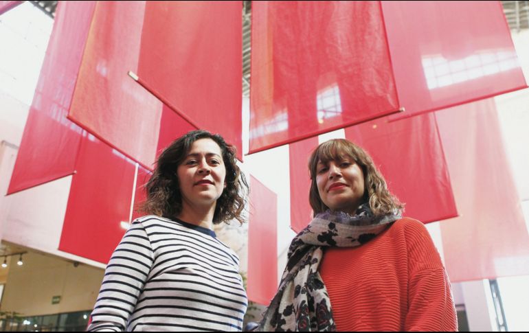 Kenya Rodríguez y Victoria Jáuregui hablan sobre la exposición “Campamento”. EL INFORMADOR/A. Camacho