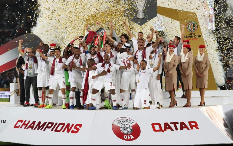 Dirigida por el técnico español Félix Sánchez, Qatar se coronó campeón tras marcar 19 goles y permitir solo uno. AFP / K. Sahib