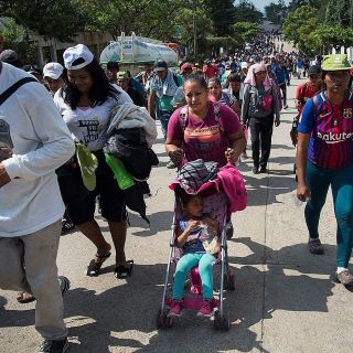 Llegan los primeros migrantes de nueva caravana a Matehuala