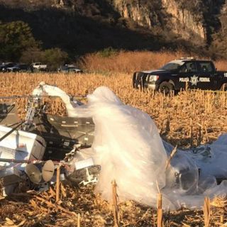 Cae ''globo estratosférico'' en Jonacatepec, Morelos