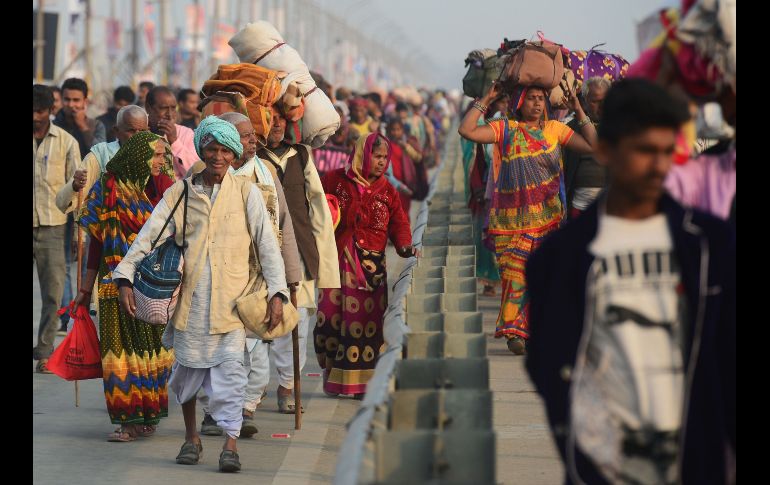 Las autoridades del estado de Uttar Pradesh, donde se encuentra Prayagraj, esperan que 150 millones de personas participen en el evento, que comenzó el 15 de enero y culminará el próximo 4 de marzo..