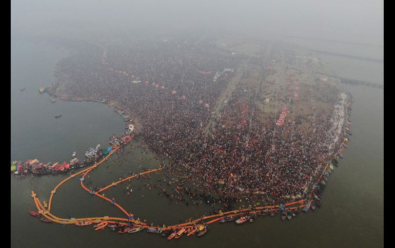 Según la leyenda, Prayagraj es uno de los cuatro lugares donde se derramó el néctar de la inmortalidad de un 