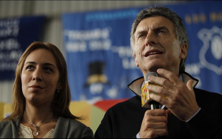 María Eugenia Vidal, gobernadora de Buenos Aires, y Mauricio Macri, presidente de Argentina. EFE/Archivo