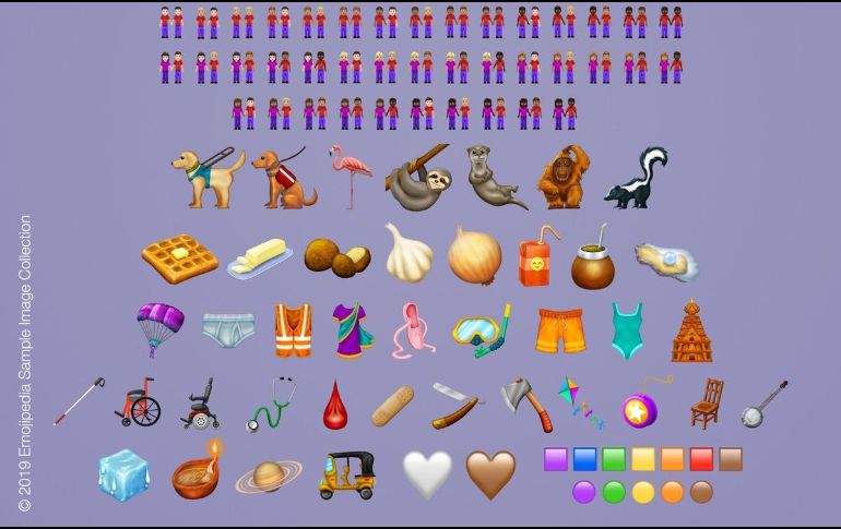 Los nuevos emojis incluyen por primera vez a personas con discapacidad, alimentos como wafles o el mate argentino y nuevos gestos como el del bostezo. ESPECIAL