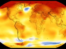 Las temperaturas globales el año pasado fueron 0.83 grados Celsius más altas que la media de 1951 a 1980. ESPECIAL / nasa.gov