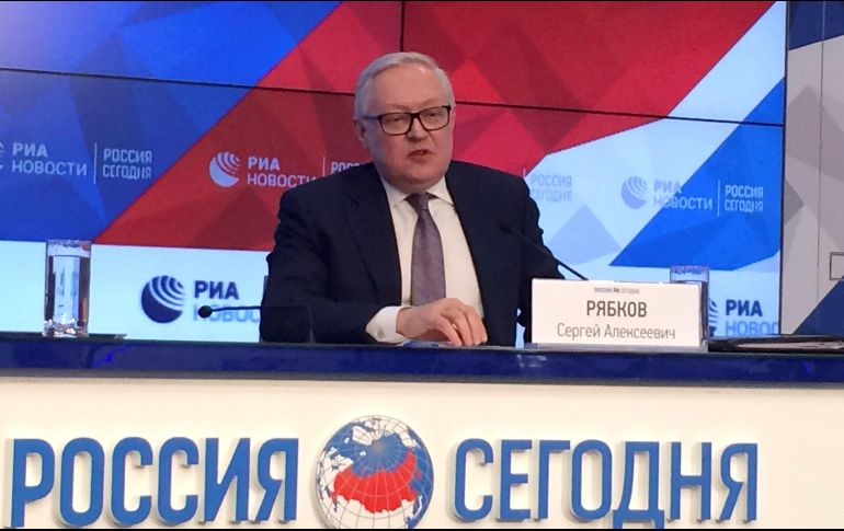 Serguéi Riabkov insiste en Rusia espera que Estados Unidos concrete su propuesta, que está dispuesta a estudiar con interés, y añadió que él confía que esto se hará en 