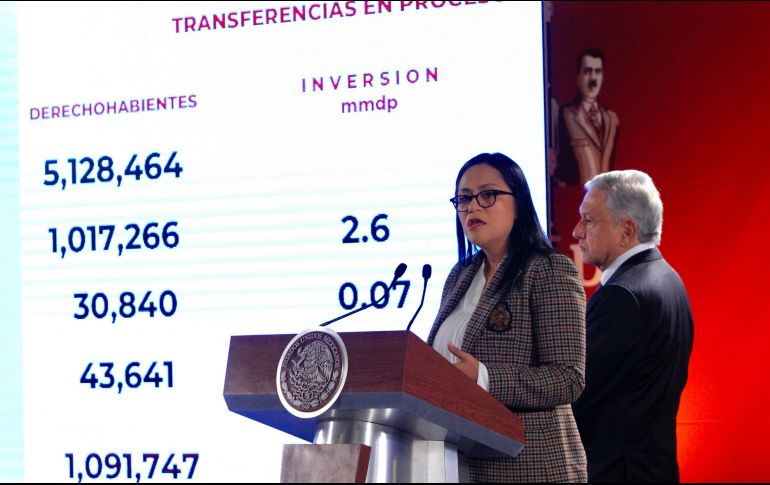 Durante la conferencia de prensa matutina, el Presidente dijo que la población objetivo es de ocho millones 500 adultos mayores. NTX / J. Lira