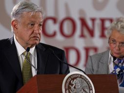 El Presidente Andrés Manuel López Obrador explica que de no haber ningún impedimento mañana sábado se anunciará el candidato seleccionado. NTX / O. Ramírez
