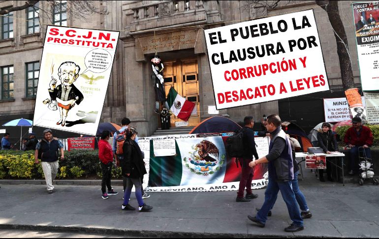 Este viernes en su conferencia de prensa matutina, el Presidente pidió a los manifestantes que levantaran su protesta. SUN/D. Sánchez