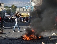 Unas mil personas se manifestaron en el centro de Puerto Príncipe. AFP/H. Retamal