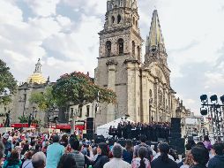 Presentación del Coro de la Orquesta Sinfónica Infantil y Juvenil de Guadalajara en el Paseo Alcalde. EL INFORMADOR/E. Barrera