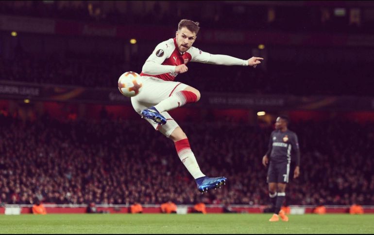 En su carrera con el Arsenal de la Liga Premier, Ramsey disputó 336 partidos y marcó 58 goles. TWITTER / @aaronramsey
