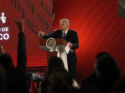 López Obrador expresó que no vetaran a ninguna empresa para participar en alguno de los proyectos del gobierno federal como el Tren Maya. EFE / M. Guzmán