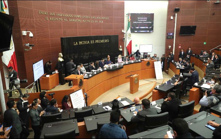 El Senado de la República arrancó el pasado lunes las audiencias públicas sobre la discusión de la minuta que crea la Guardia Nacional. SUN/L. Godínez
