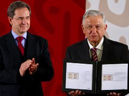 López Obrador recordó que el 12 de febrero de 1959 se firmó el decreto que dio origen a uno de los grandes pilares del sistema educativo mexicano. NTX / J. Lira