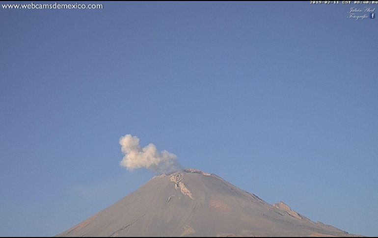 El Cenapred añadió que el monitoreo del volcán Popocatépetl se realiza de forma continua las 24 horas y que cualquier cambio en la actividad será reportado con oportunidad. TWITTER/ @Popocatepetl_MX