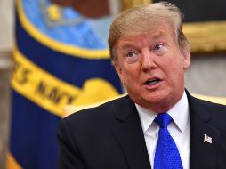 Trump hizo los comentarios durante una reunión en la Casa Blanca con el presidente colombiano Iván Duque, quien también fustigó a Maduro. AFP / N. Kamm