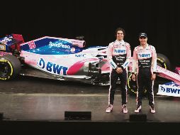 Lance Stroll y Sergio Pérez mostraron confianza en el RP19, ahora que la vieja escudería Force India está bajo una nueva administración. sportpesa racing point / G. Dunbar