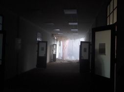 Al parecer, el derrumbe tuvo lugar durante unas obras de reparación de la Universidad Nacional de Investigación de Tecnología de la Información, Mecánica y Óptica (ITMO). TWIITER/ @juancarlospinov