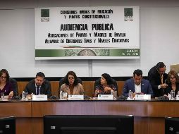 Aspectos de la audiencia pública para abordar la reforma educativa enviada por el presidente Andrés Manuel López Obrador. SUN/J. Reyes