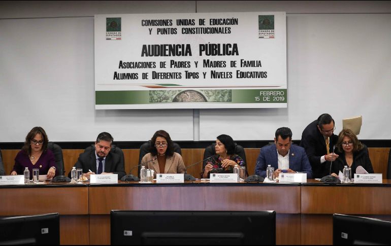 Aspectos de la audiencia pública para abordar la reforma educativa enviada por el presidente Andrés Manuel López Obrador. SUN/J. Reyes