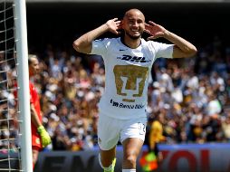 Carlos González anota el único gol del partido al inicio del segundo tiempo. NTX/A. MOnroy