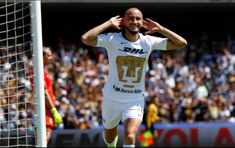 Carlos González anota el único gol del partido al inicio del segundo tiempo. NTX/A. MOnroy