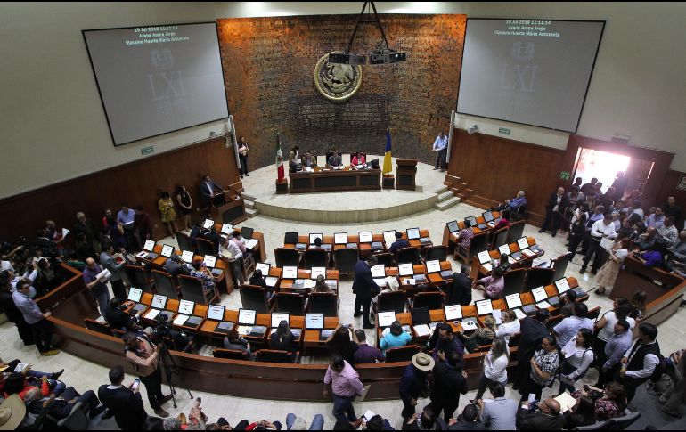 En poco más de tres meses los diputados locales presentaron 165 iniciativas de ley y 63 acuerdos legislativos.  EL INFORMADOR/ ARCHIVO
