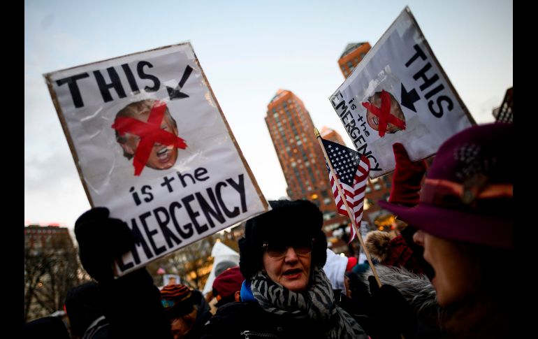 Manifestantes se congregan en Nueva York. AFP/J. Eisele