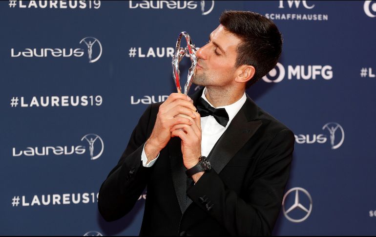 ''Ganar un Premio Laureus es lo que desea todo deportista y es un gran honor para mí'', dijo Djokovic. EFE / S. Nogier
