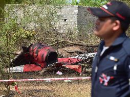 El avión, que se cree que es BAE Hawk MK 132, ensayaba para el espectáculo Aero India en Bangalore. AFP / STR